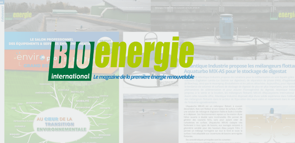 Atlantique Industrie paraît dans le magazine « Bioénergie International »